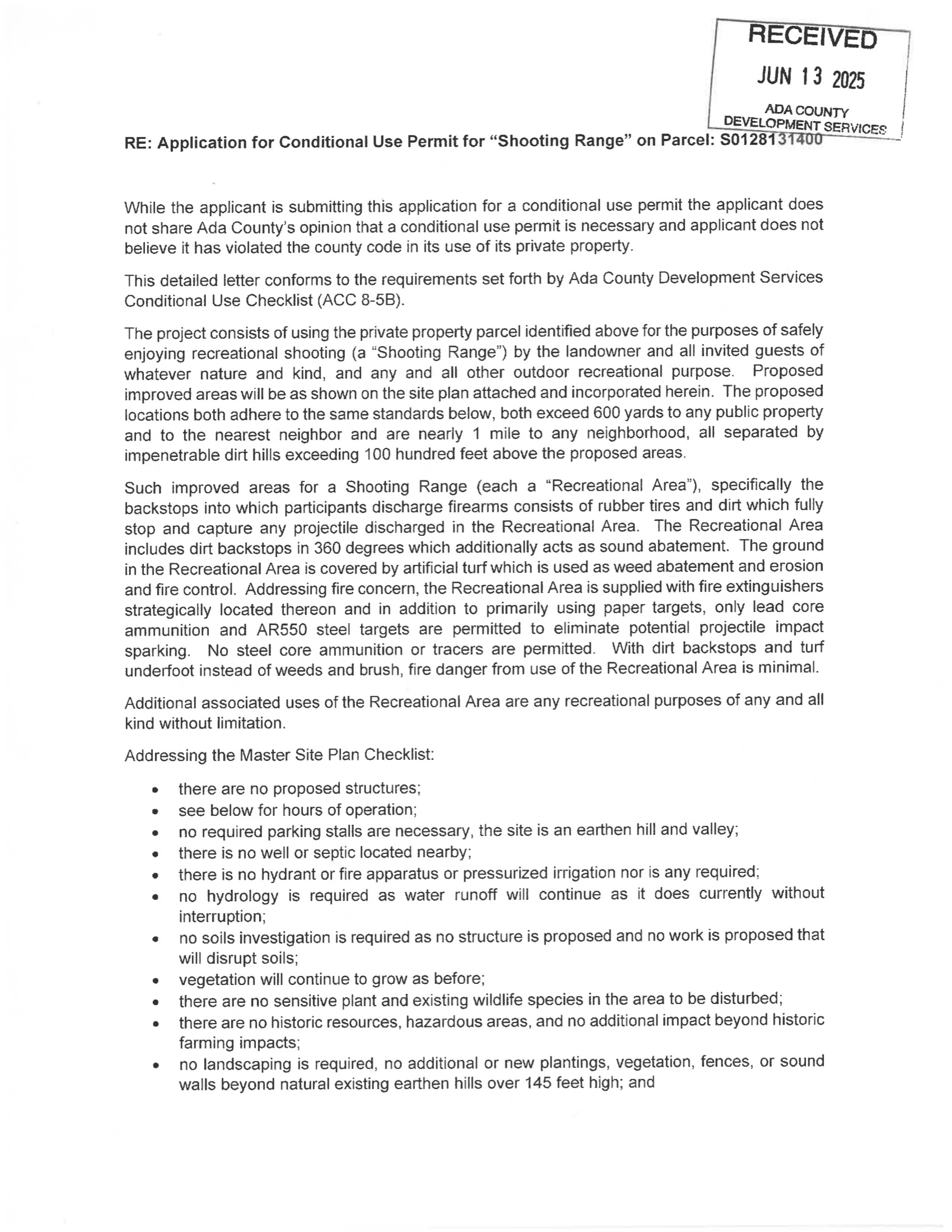 Detailed Letter Page 1